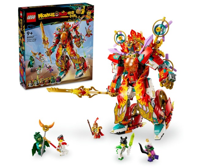 Lego monkie kid robotul cu inel de foc al lui nezha 80057