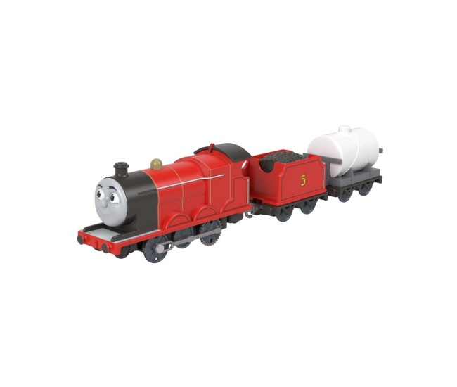 Thomas locomotiva motorizata clasic james cu 2 vagoane