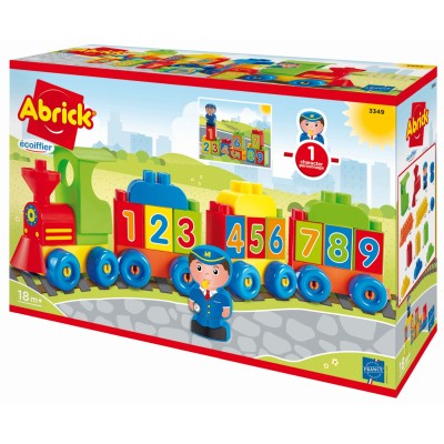 Ecoiffier tren cu cifre si litere