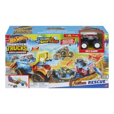 Hot wheels monster truck arena smashers color shifters salvarea lui 5alarm