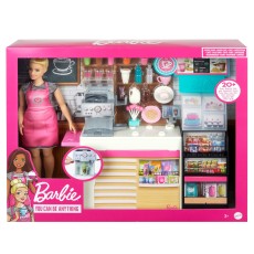 Barbie  set cafenea cu 20 de accesorii Barbie  set cafenea cu 20 de accesorii