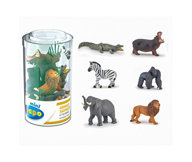 Papo figurina set 6 mini animale salbatice Papo figurina set 6 mini animale salbatice
