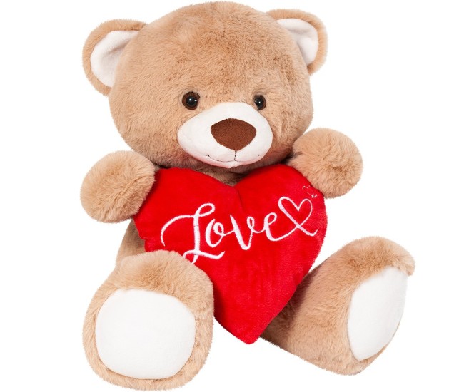 Plus ursulet valentin 30cm