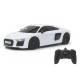 Masina cu telecomanda audi r8 alb cu scara 1 la 24 Masina cu telecomanda audi r8 alb cu scara 1 la 24