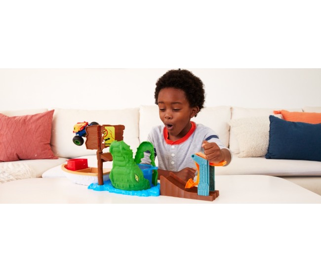 Hot wheels monster truck color shifters atacul crocodilului Hot wheels monster truck color shifters atacul crocodilului