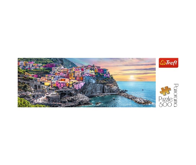 Puzzle trefl 500 panorama orasul vernazza Puzzle trefl 500 panorama orasul vernazza