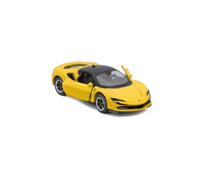 Maisto masinuta metalica speed icons sf90 stradale galben scara 1 la 64 Maisto masinuta metalica speed icons sf90 stradale galben scara 1 la 64