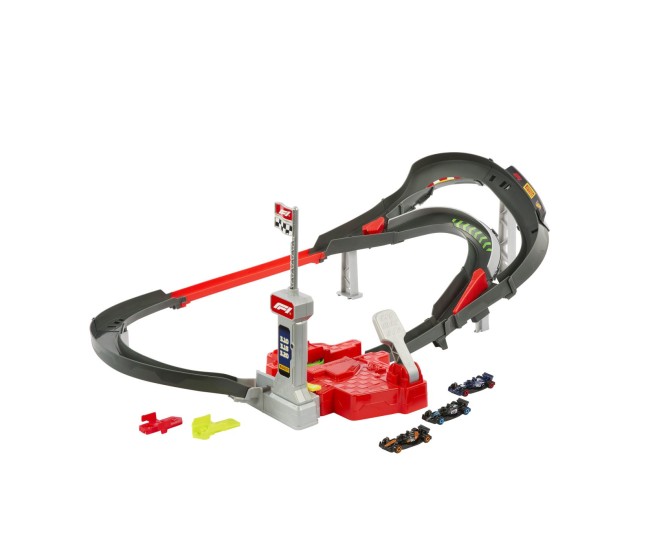 Hot wheels racing curcuit de curse formula 1 cu 3 masinute incluse Hot wheels racing curcuit de curse formula 1 cu 3 masinute incluse