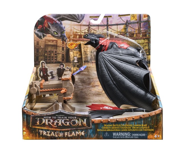 Cum sa iti dresezi dragonul incercarea flacarii set de joaca batalii arzatoare tunul aprins dragonul toothless