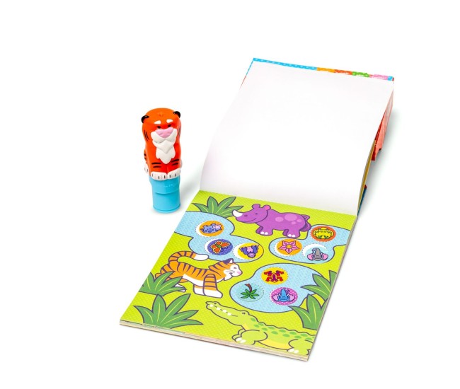 Melissa and doug set de joaca autocolante si stampila reincarcabila tigru Melissa and doug set de joaca autocolante si stampila reincarcabila tigru