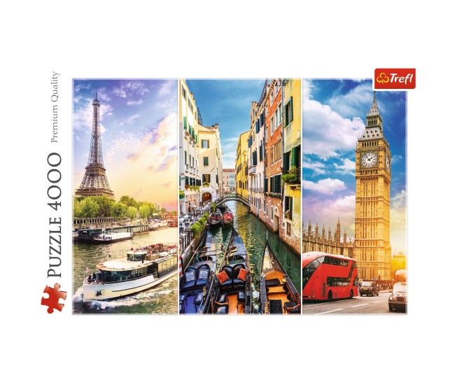 Puzzle trefl 4000 calatorie in europa Puzzle trefl 4000 calatorie in europa