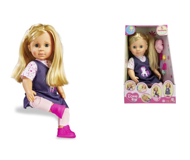 Papusa my love interactiva cu accesorii 43cm Papusa my love interactiva cu accesorii 43cm