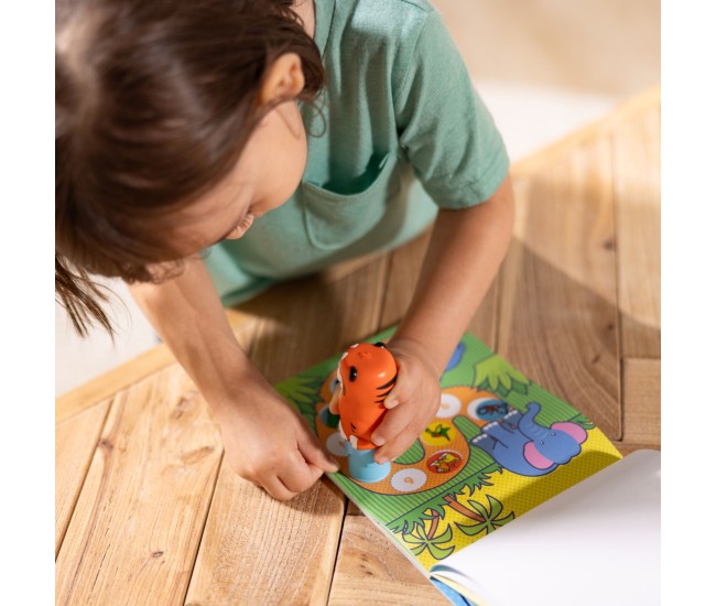 Melissa and doug set de joaca autocolante si stampila reincarcabila tigru Melissa and doug set de joaca autocolante si stampila reincarcabila tigru