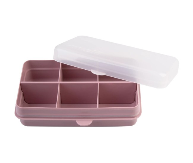Cutie snack 6 compartimente, melii luxe, pink Cutie snack 6 compartimente, melii luxe, pink