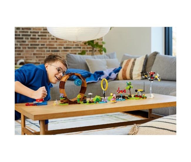Lego sonic provocarea cu bucla a lui sonic din zona green hill 76994 Lego sonic provocarea cu bucla a lui sonic din zona green hill 76994