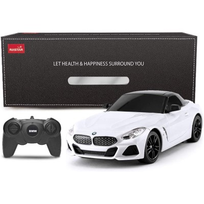Masina cu telecomanda bmw z4 alba scara 1 la 24