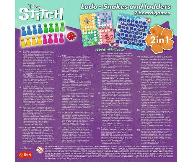 Joc disney stitch 2in1 ludo si serpisori scari Joc disney stitch 2in1 ludo si serpisori scari