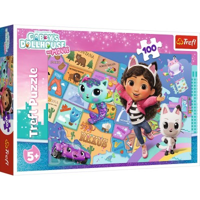 Puzzle trefl 100 gabbys dollhouse prietenia in casa pisicilor lui gabby Puzzle trefl 100 gabbys dollhouse prietenia in casa pisicilor lui gabby