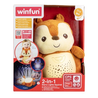Winfun proiector si lampa de veghe veverita