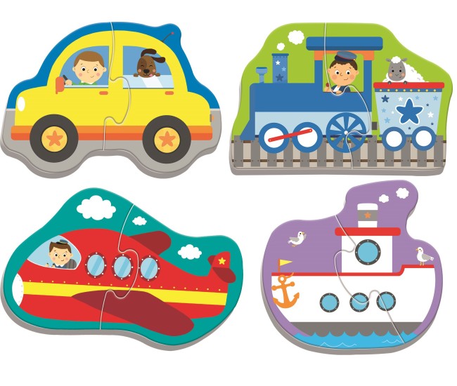 Puzzle trefl baby clasic vehicule pentru transport 8 piese Puzzle trefl baby clasic vehicule pentru transport 8 piese