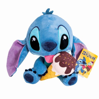 Jucarie de plus disney stitch cu inghetata  25cm