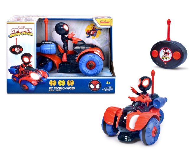 Jada masinuta rc miles morales techno racer scara 1:24 Jada masinuta rc miles morales techno racer scara 1:24