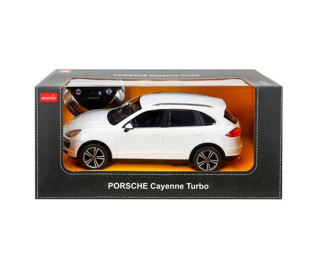 Masina cu telecomanda porsche cayenne turbo alb cu scara 1 la 14 Masina cu telecomanda porsche cayenne turbo alb cu scara 1 la 14