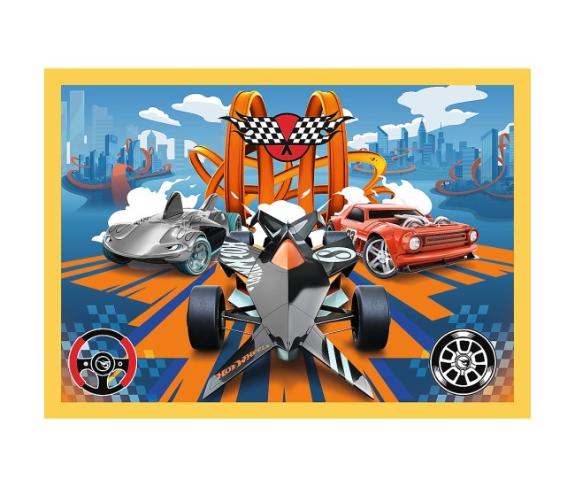 Puzzle trefl 4in1 hot wheels vehicule Puzzle trefl 4in1 hot wheels vehicule