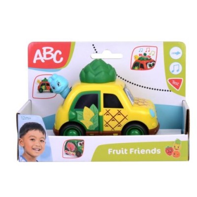 Abc fruit friends masinuta ananas 12cm