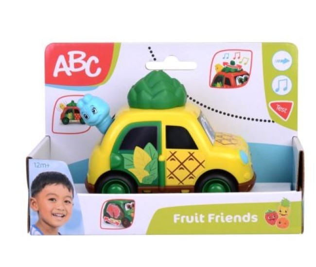 Abc fruit friends masinuta ananas 12cm