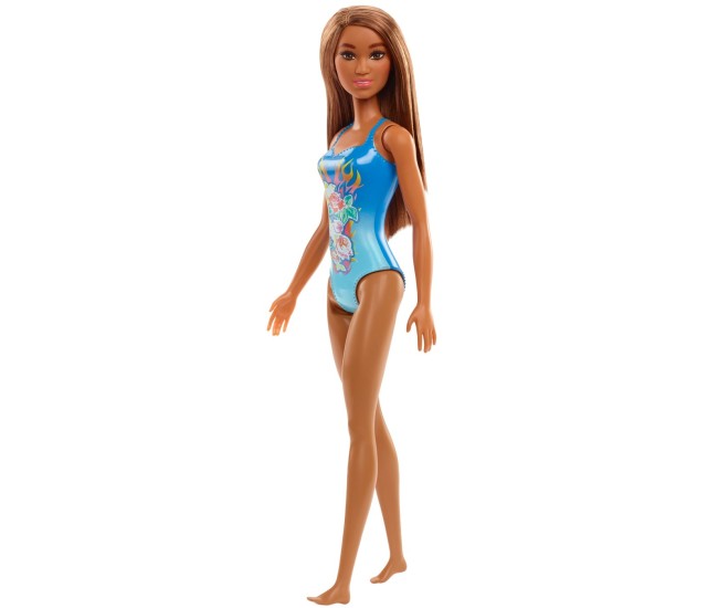 Papusa barbie satena cu costum de baie albastru Papusa barbie satena cu costum de baie albastru