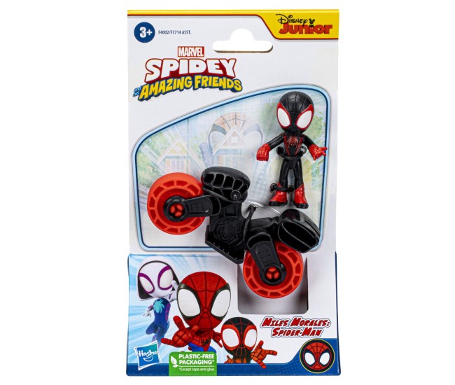 Spiderman set motocicleta si figurina miles morales spider man 6cm Spiderman set motocicleta si figurina miles morales spider man 6cm