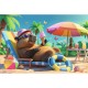 Puzzle trefl 100 relaxare in stil capibara Puzzle trefl 100 relaxare in stil capibara