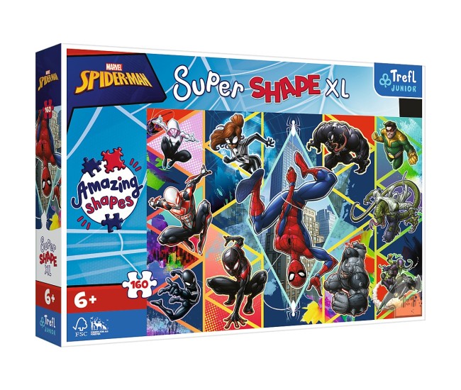 Puzzle trefl primo super shape xxl 160 spiderman Puzzle trefl primo super shape xxl 160 spiderman