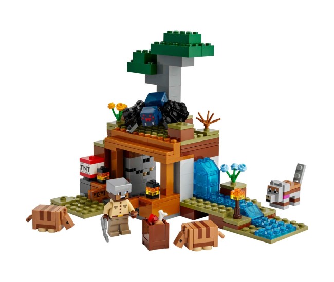 Lego minecraft expeditia de minerit cu tatu 21269 Lego minecraft expeditia de minerit cu tatu 21269