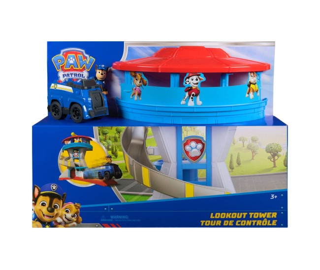 Patrula catelusilor set turn de observatie cu vehicul si figurina chase