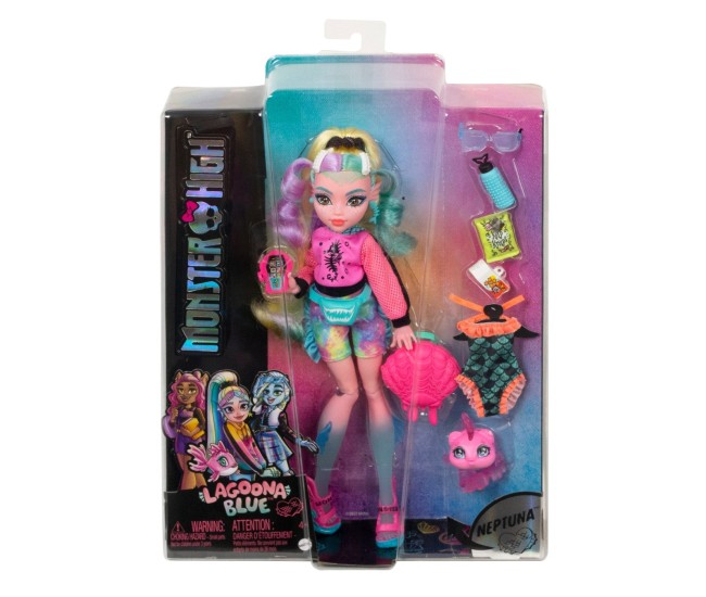 Monster high papusa lagoona blue cu animalut si accesorii Monster high papusa lagoona blue cu animalut si accesorii