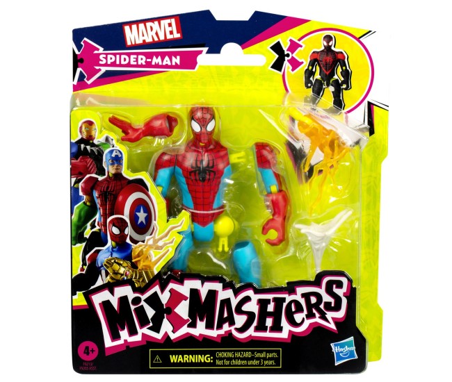 Marvel avengers mix mashers figurina spider-man 12cm Marvel avengers mix mashers figurina spider-man 12cm
