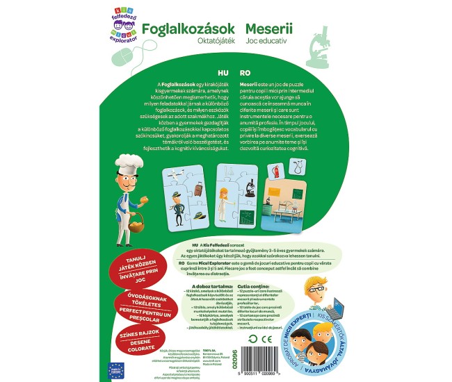 Joc educativ meserii in limba romana Joc educativ meserii in limba romana