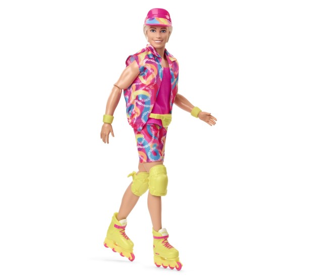 Barbie the movie papusa ken cu patine cu rotile Barbie the movie papusa ken cu patine cu rotile