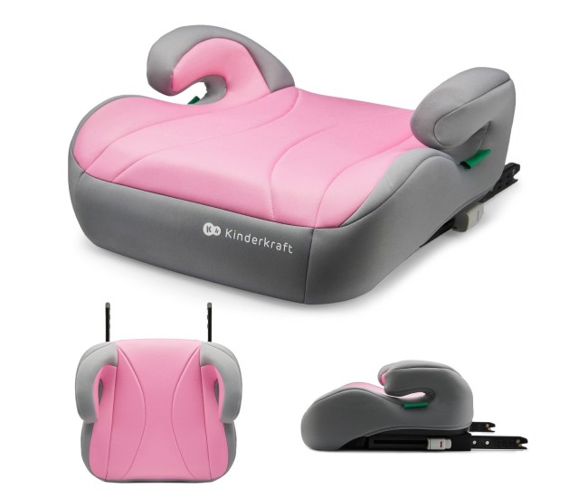 Inaltator auto kinderkraft boost, i-size 135-150 cm, rose pink Inaltator auto kinderkraft boost, i-size 135-150 cm, rose pink