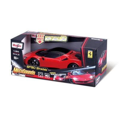 Maisto masinuta cu sunete si lumini ferrari sf90 stradale scara 1 la 24
