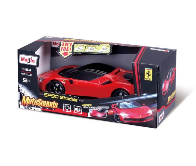 Maisto masinuta cu sunete si lumini ferrari sf90 stradale scara 1 la 24 Maisto masinuta cu sunete si lumini ferrari sf90 stradale scara 1 la 24
