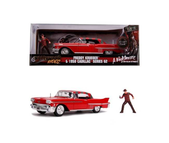 Macheta metalica freddy krueger 1958 cadillac model 62 scara 1 la 24 Macheta metalica freddy krueger 1958 cadillac model 62 scara 1 la 24