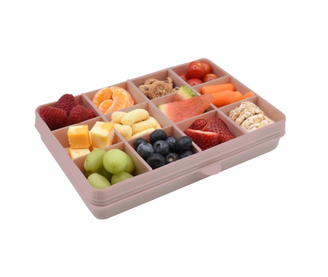 Cutie snack 12 compartimente, melii luxe, pink