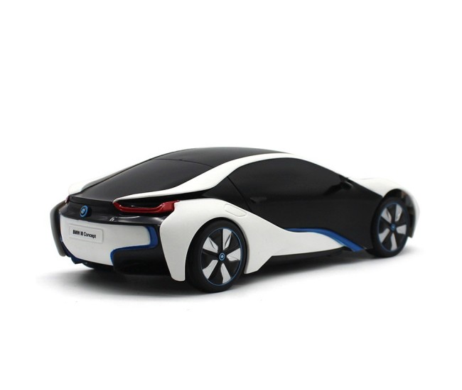 Masina cu telecomanda bmw i8 alba scara 1 la 24 Masina cu telecomanda bmw i8 alba scara 1 la 24
