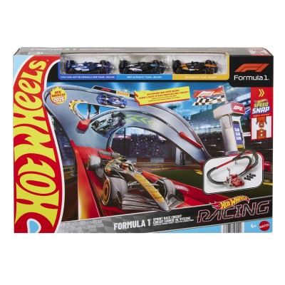 Hot wheels racing curcuit de curse formula 1 cu 3 masinute incluse Hot wheels racing curcuit de curse formula 1 cu 3 masinute incluse