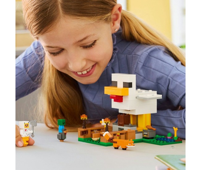 Lego minecraft ferma de pui 21585 Lego minecraft ferma de pui 21585