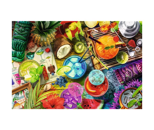 Puzzle trefl din lemn 500+1 piese cocktailurile colorate Puzzle trefl din lemn 500+1 piese cocktailurile colorate