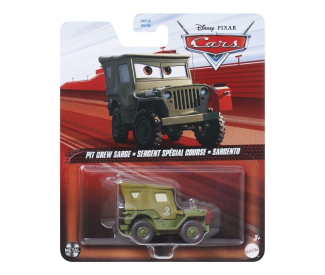 Masinuta metalica cars3 personajul pit crew sarge
